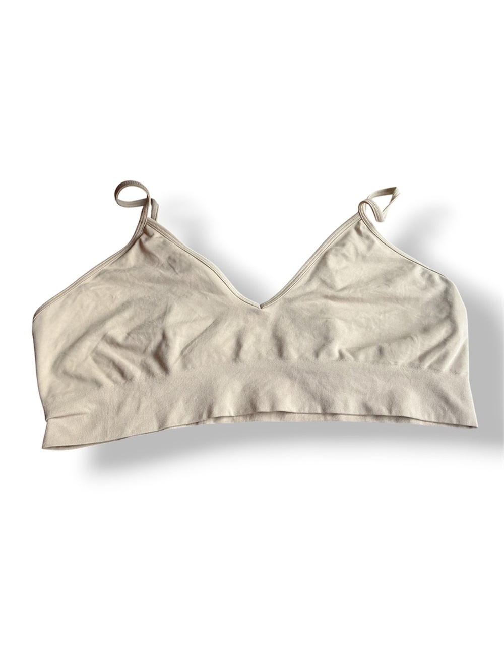 SKIMS Bralette 2X Nude Wireless Bra No Padding Seamless Stretch Comfort